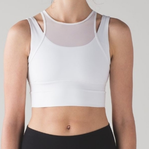 Lululemon Double Tap Bra II. Off White. Size 4. Flaw, Stains. - Picture 2 of 11